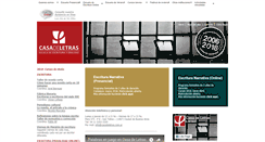 Desktop Screenshot of casadeletras.com.ar