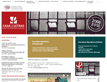 Tablet Screenshot of casadeletras.com.ar